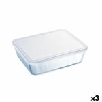 Rectangular Lunchbox with Lid Pyrex Cook&freeze 28 x 23 x 10 cm 4,2 L Transpa