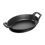 STAUB Oven dish Oval 24cm Black