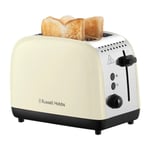 Russell Hobbs 2 Slice Toaster Cream Stainless Steel with Lift & Look- 26551