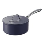 Ciarra Beyond Cookware Nonstick Saute Pan with Lid, Non Toxic Deep Sauce Pan 20cm PTFE&PFOA Free, Oven Safe, Compatible with All Stovetops, Blue