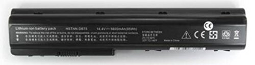 Link dv7r66b Batterie Compatible. 12 cellules, 14,4/14,8 V, 6600 mAh, 96 wh, Noir, Poids 640 grammes Environ, Dimensions maggiorate