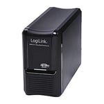 LogiLink Aluminium USB 3.0 Hard Drive Enclosure with RAID Function for Connecting up to Two Hard Drives