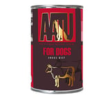 AATU 90/10 Wet Dog Food in a Tin - Angus Beef (6x400g) - Grain Free Recipe - No Artificial Ingredients - Good for Low Maintenance Feeding