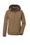 G.I.G.A. DX Femme Veste matelassée à capuche/veste fonctionnelle hydrofuge GW 21 WMN QLTD JCKT, camel, 34, 39845-000