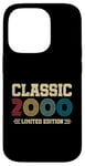 Coque pour iPhone 14 Pro 25 Year Old Gifts Classic 2000 Édition limitée 25e anniversaire