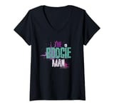 Womens The Jackson 5 Boogie Man Halloween Lyric V-Neck T-Shirt