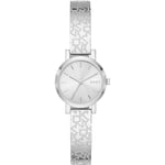 DKNY Watch for Women Soho, Three Hand movement, 24mm Silver Stainless Steel case with a Stainless Steel strap, NY2882