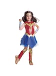 Official Rubies Large Childs Girls Deluxe Wonder Woman Costume DC Dawn Of