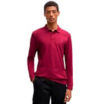 BOSS Mens Passerby Stretch-Cotton Slim-fit Polo Shirt with Logo Patch