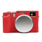 MUZIRI KINOKOO Silicone Case for FUJI X100V Protective Case Fujifilm X100V Silicone Cover Skin (red)