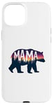 iPhone 15 Plus MAMA BEAR Women Scenic Christmas Pajama Family Mom Gift Case