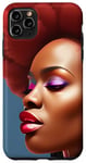 Coque pour iPhone 11 Pro Max Black Girl Magic, mélanine poppin sista, fun pour filles à la peau brune