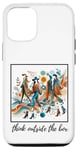 Coque pour iPhone 13 Pro Designer fort et drôle pour femme Think Outside The Box.Women's