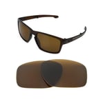 NEW POLARIZED BRONZE REPLACEMENT LENS FOR OAKLEY SLIVER ROUND SUNGLASSES