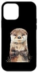 Coque pour iPhone 12 mini Aquarelle Otter Baby