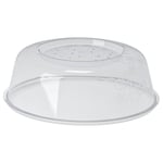 NEW Microwave Food Plate Dish Cover Kitchen Cooking Vented Handle Clear Lid UK