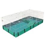 MidWest Homes for Pets Modèle 171GHP Cage pour cochons d'Inde , 119,38 x 60,96 x 35,56 cm, avec panneau supérieur et panneau de séparation, blanc et vert