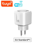 Alexa Tuya Smart Home Switch,Smartlife,WiFi Plug Stocket,Apple Homekit Home Kit,Télécommande sans fil,Prise de courant - Type Tuya EU-3 Pcs