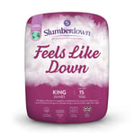 Slumberdown Feels Like Down 15 Tog (10.5 + 4.5 Tog) King Size All Seasons Duvet