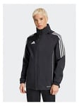 adidas Women's Tiro 24 Training Jacket - Black/White, Black/White, Size L, Women