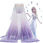 Elsa Princess kostym frysta Elsa klänning cm Light Blue 120