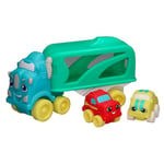 JC TOYS Mon Premier Camion Transporteur Lots to Play Toys, Comprend Un Camion et 2 Voitures Souples, Encourage l'imagination et la créativité, Multicolore, Unisexe, 18 Mois, 81511