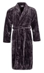 Heat Holders - Soft Warm Mens Dressing Gown - Antique Silver - Grey - Size Small/Medium