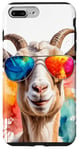 Coque pour iPhone 7 Plus/8 Plus Chèvre Lunettes De Soleil Coloré Drôles Animaux Imprimé