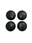 Top House Italia Pieds Noirs extérieurs pour Tube Rond Version Poire diamètre, PVC, Noir, diamètre 32 mm