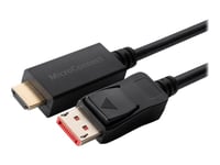 Microconnect - Adapterkabel - Displayport Hann Låst Til Hdmi Hann - 10 M - Trippel Beskyttelse - Svart - 4 K 60 Hz (4096 X 2160) Støtte