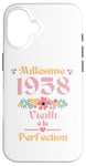 Coque pour iPhone 16 67 ans femme 1958 idée cadeau anniversaire drôle humour mam