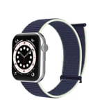 Nylon Loop Watch Arm för Apple iWatch Mörkblå S