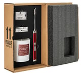 Zippo Candy Apple Red Rechargeable Candle Lighter & 8 oz Cotton Blossom & Dogwood Candle