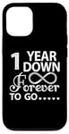 iPhone 12/12 Pro 1 Year Down Forever To Go, 1st Wedding Anniversary Case