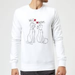 Disney Aristocats We Go Together Sweatshirt - White - M - Blanc