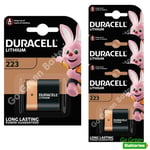 4 x Duracell 223 6V Lithium Ultra Photo Battery CR223 DL223 CR-P2 EL223AP NEW