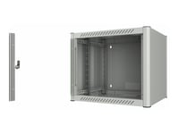 Lanview By Logon - Rack Skap - 60 X 56 - Veggmonterbar - Hvit, Ral 7035 - 9U - 19"