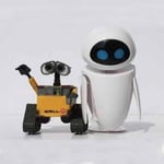 Wall-E Leksaker Robotar Eve Film Nyhet Actionfigur Bästa Presenter Barnleksaker  [DmS] 2PCS