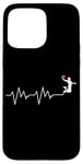 Coque pour iPhone 15 Pro Max Ballon de basket Battement de coeur Cadeau Joueur de Basketball