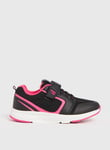 Tu Black & Pink Knitted Trainers - 6 female