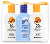 Malibu SPF 10, SPF 20 Lotion and Aftersun Travel Set 3 x 100ml X 1