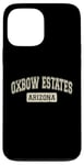 Coque pour iPhone 13 Pro Max Oxbow Estates Arizona USA Texte classique vieilli