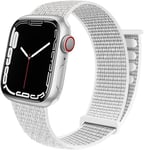 Strap-it Bracelet - compatible pour Apple Watch nylon (blanc) - 38 - 40 - 41mm