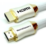 Cable hdmi 2.1 8K 4K 120Hz UHD HDR eArc 2m 48Gb-sec. Blanc TechExpert