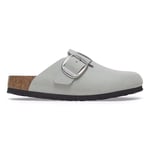 Boston Big Buckle Nubuk Narrow - Pure Sage