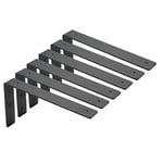 MLOQI Lot de 6 Equerre Etagere Murale, Supports Pour étagères Lourdes Industrielles, Equerre Charge Lourde, Supports en L, 5 mm d'épaisseur avec Vis (30 cm)