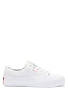 HUGO Mens Dyer Tenn Low-top Trainers with Branded Laces Size 9 White