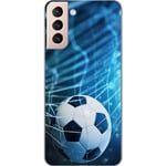 Samsung Galaxy S21 Transparent Mobilskal Fotboll