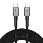 Tech-Protect Ultraboost DNA PD 60W/3A USB-C till USB-C-Kabel 3m - Svart / Mörkgrå