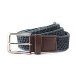 Asquith Mens Vintage Wash Canvas Belt - Slate / S/M